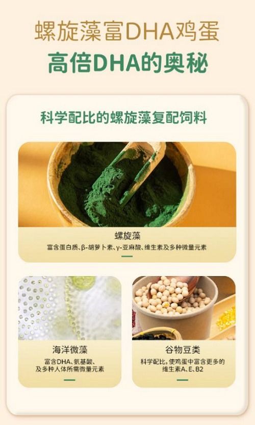 破解营养难题 农沃丰螺旋藻富dha鸡蛋创新 出圈