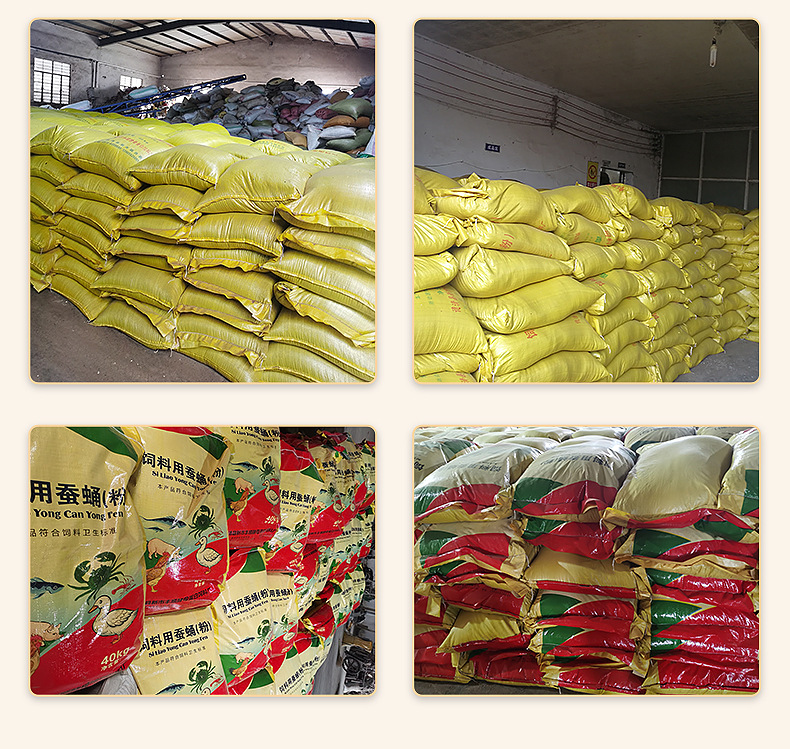 罗非鱼饲料干蚕蛹 水产养殖饲料蚕蛹粉 钓鱼打窝动物饲料蚕蛹